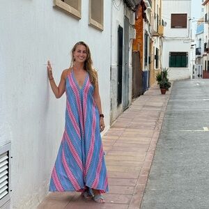 Spanish designer halter dress
